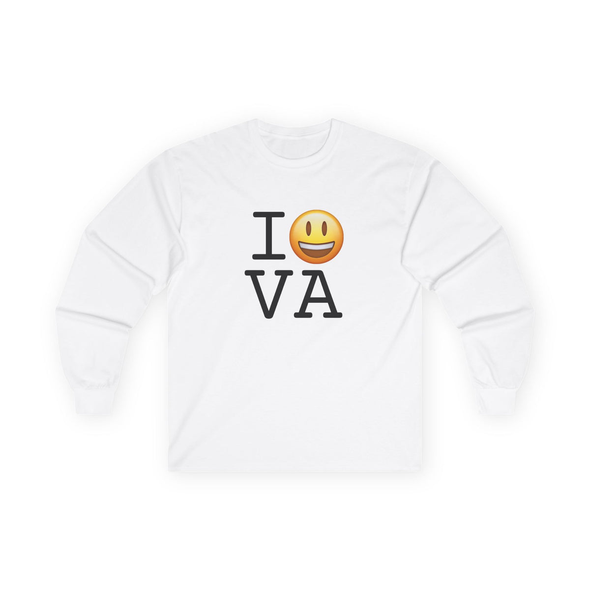 "I'm Happy about Virginia" Long Sleeve Shirt