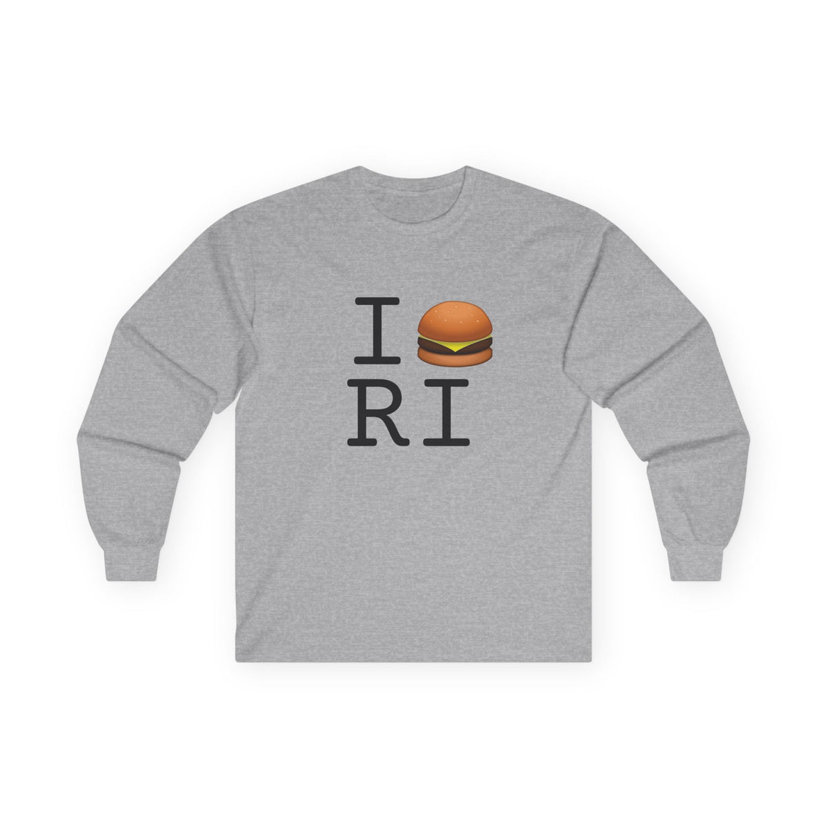 "I Cheeseburger Rhode Island" Long Sleeve Shirt