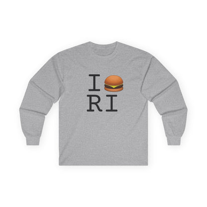 "I Cheeseburger Rhode Island" Long Sleeve Shirt