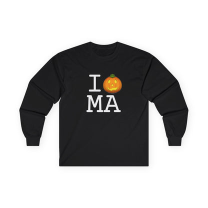 "I Jack-O-Lantern (Pumpkin) Massachusetts" Long Sleeve Shirt