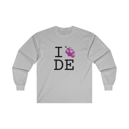 "I Grape Delaware" Long Sleeve Shirt