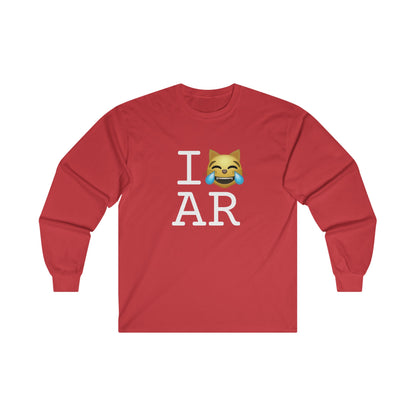 "I'm Laughing like a Cat at Arkansas" Long Sleeve Shirt