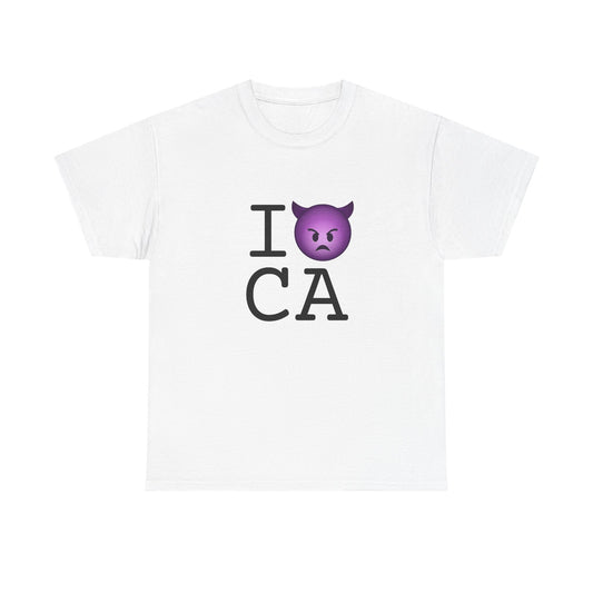 "I'm an Angry Devil about California" Tee