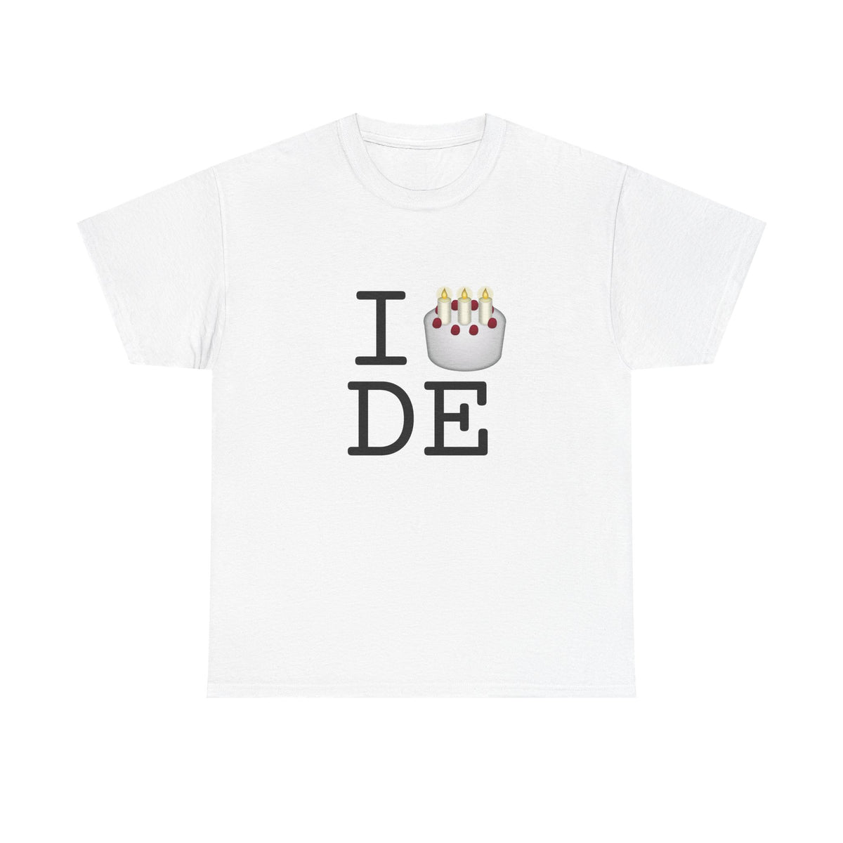"I Birthday Cake Delaware" Tee