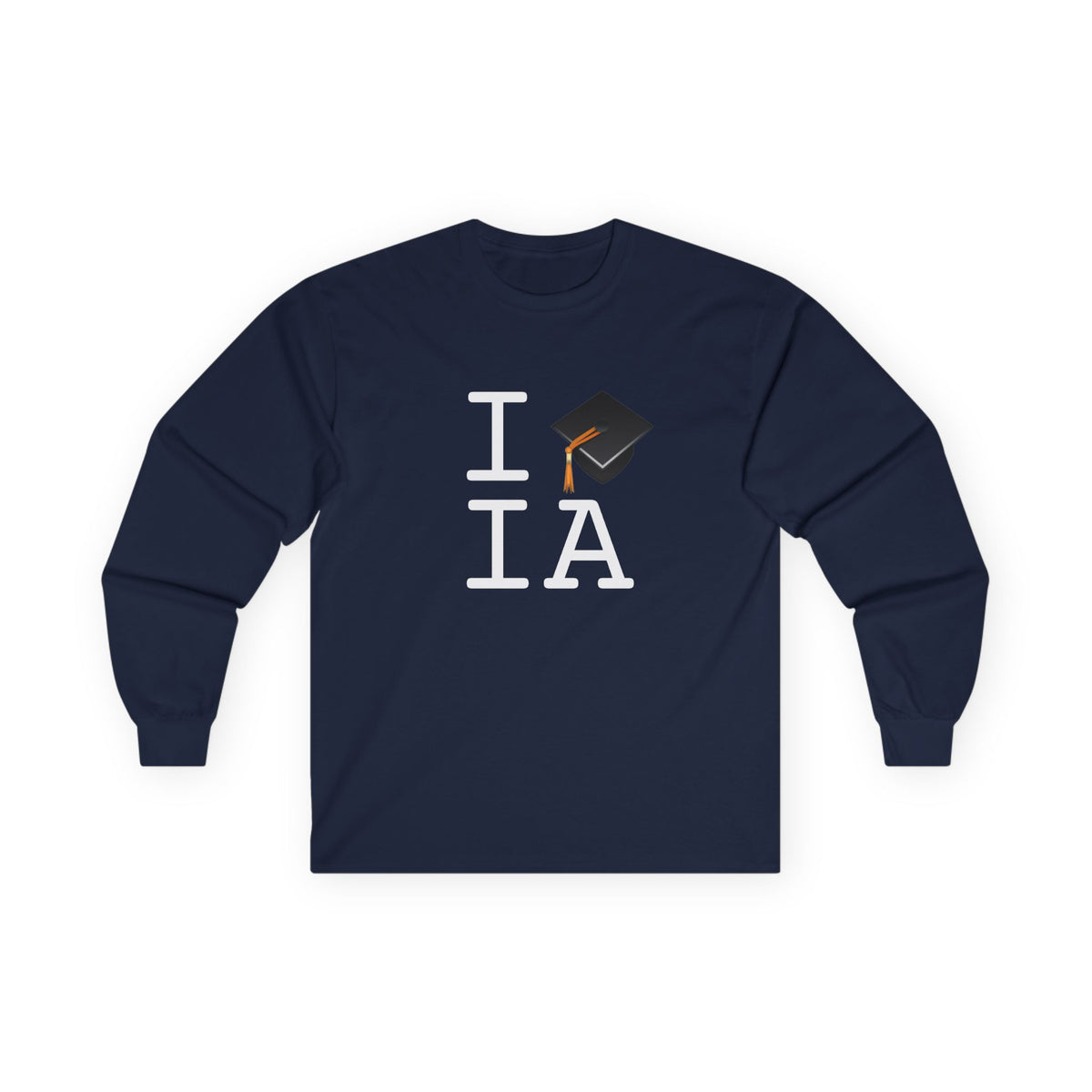 "I Graduate Iowa" Long Sleeve Shirt