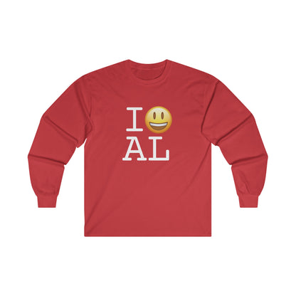 "I'm Happy about Alabama" Long Sleeve Shirt