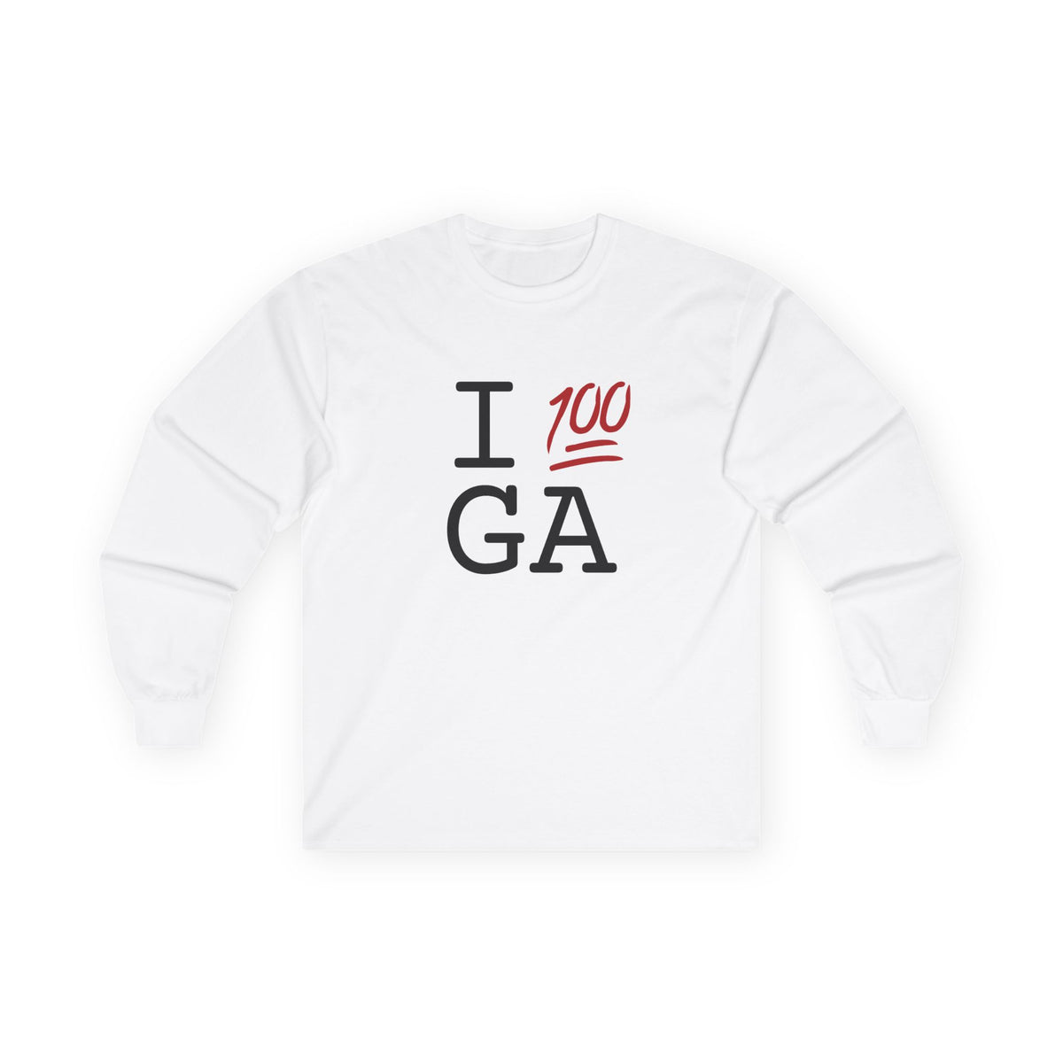 "I Keep it 100 in Georgia" Long Sleeve Shirt