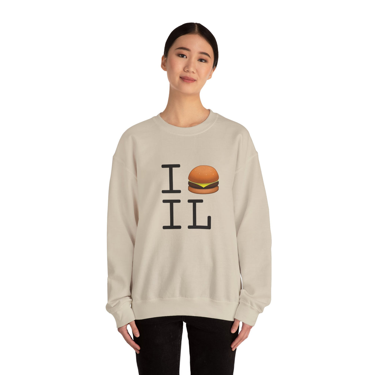 "I Cheeseburger Illinois" Sweatshirt