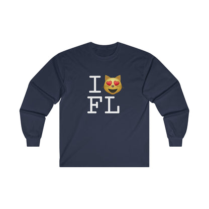 "I'm a Cat that Loves Florida" Long Sleeve Shirt