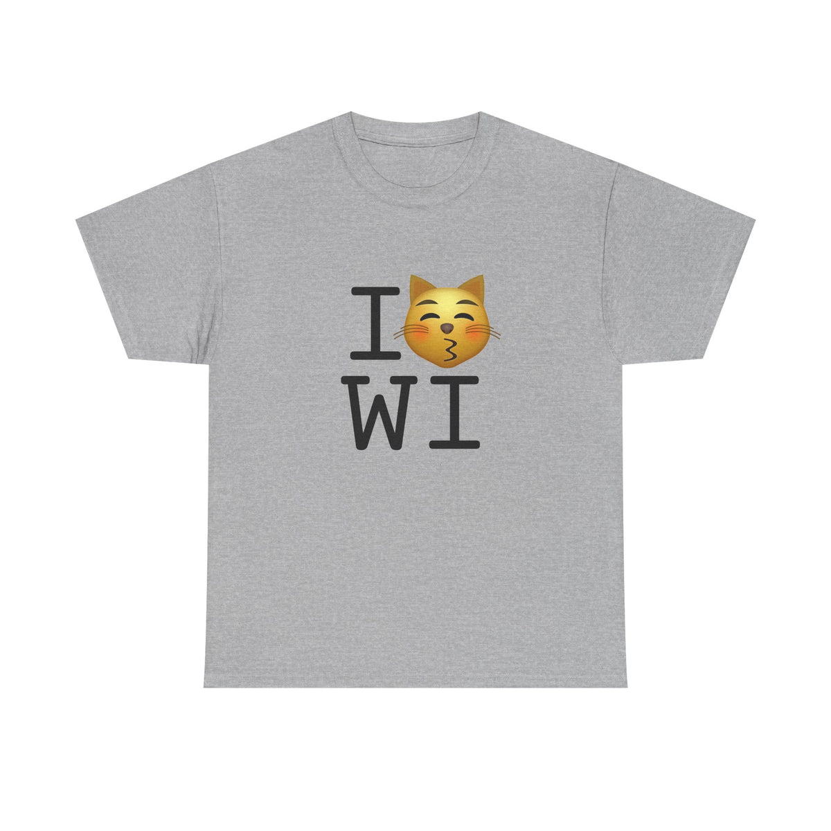 "I'm a Kissing Cat toward Wisconsin" Tee