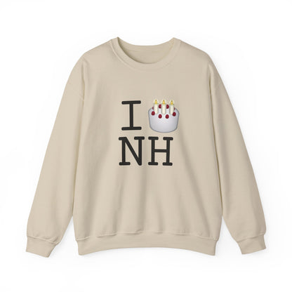 "I Birthday Cake New Hampshire" Sweatshirt