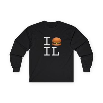 "I Cheeseburger Illinois" Long Sleeve Shirt