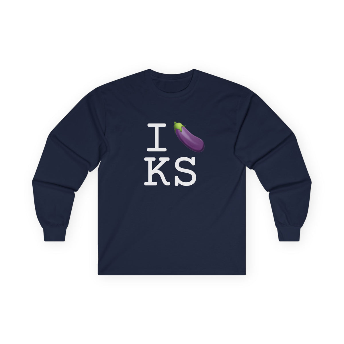 "I Eggplant Kansas" Long Sleeve Shirt