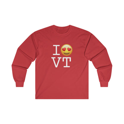 "I have Heart Eyes for Vermont" Long Sleeve Shirt