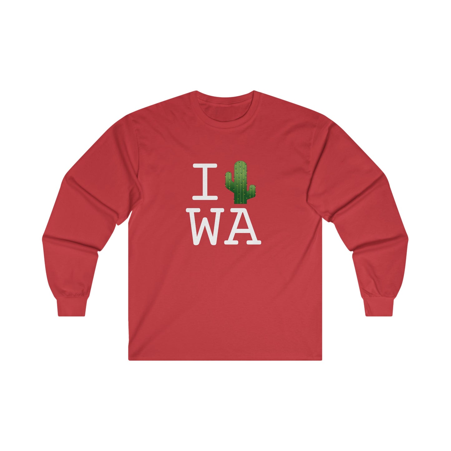 "I Cactus Washington" Long Sleeve Shirt