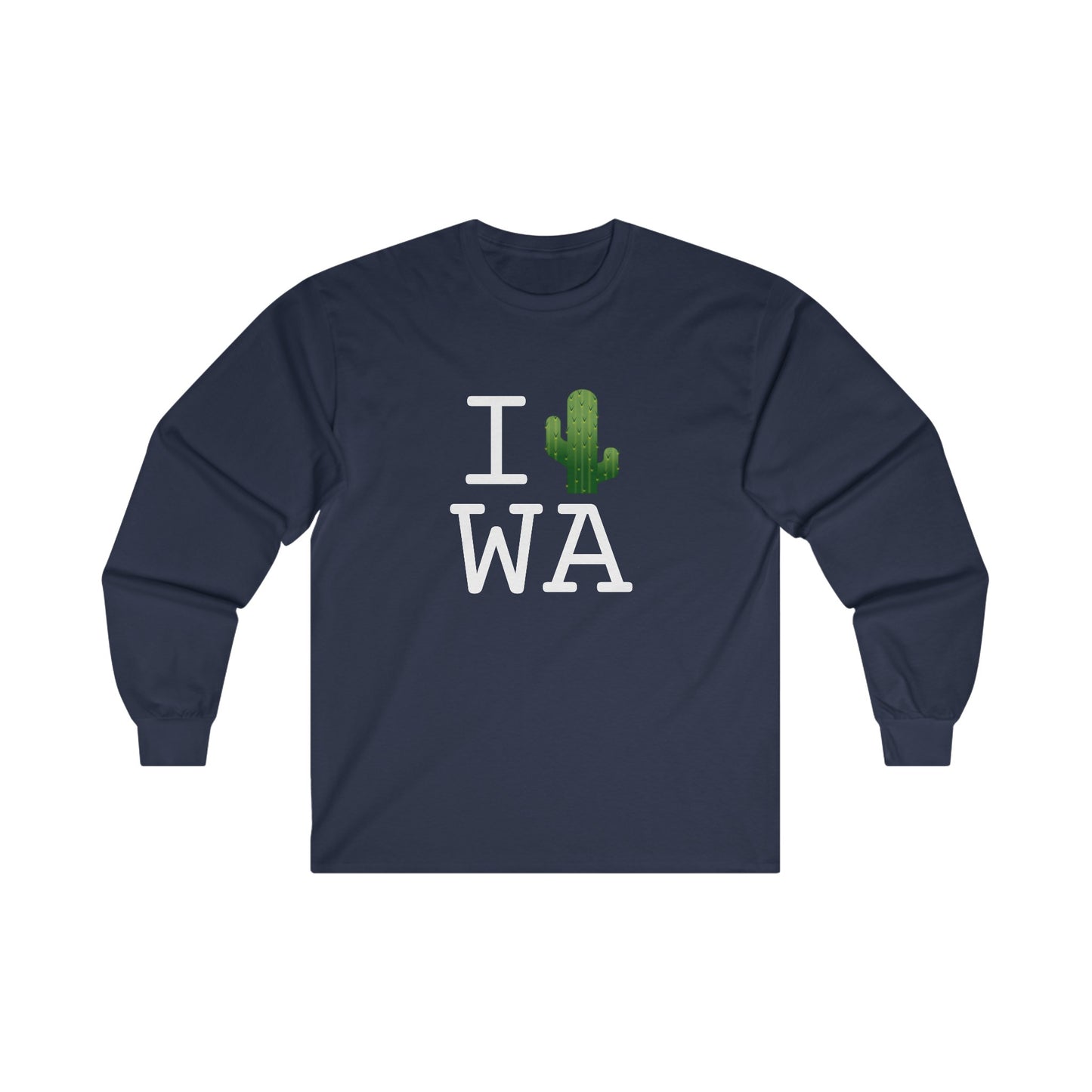 "I Cactus Washington" Long Sleeve Shirt