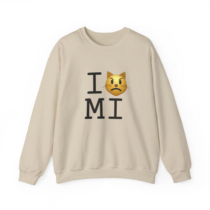 "I'm a Pouting Cat about Michigan" Sweatshirt