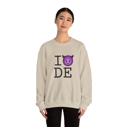 "I'm an Angry Devil about Delaware" Sweatshirt