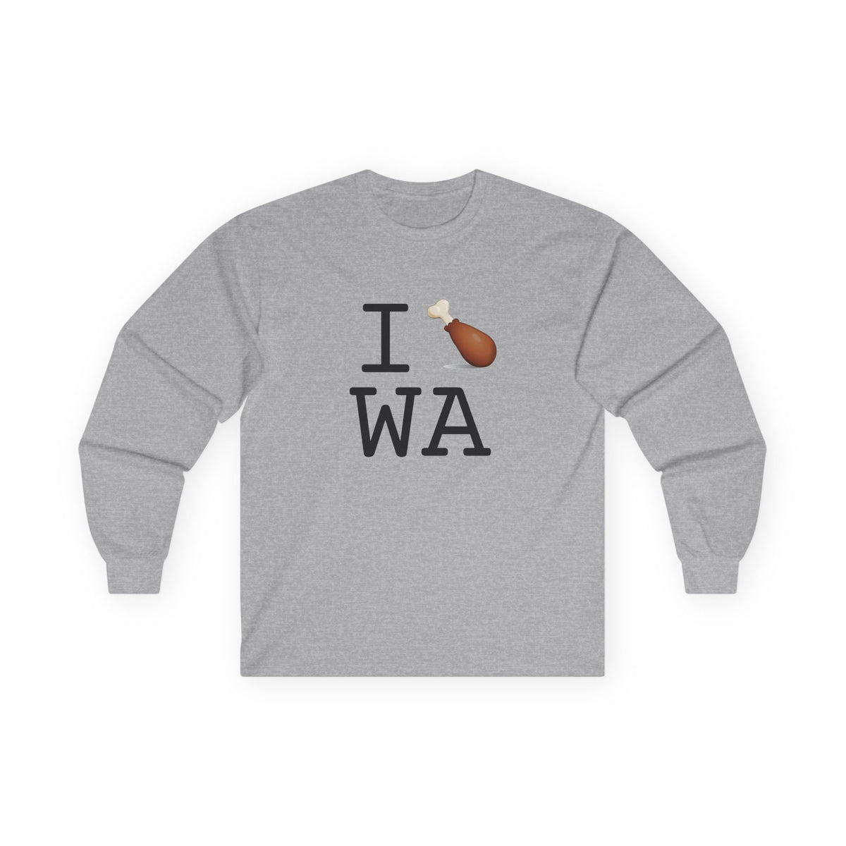 "I Chicken Drumstick Washington" Long Sleeve Shirt