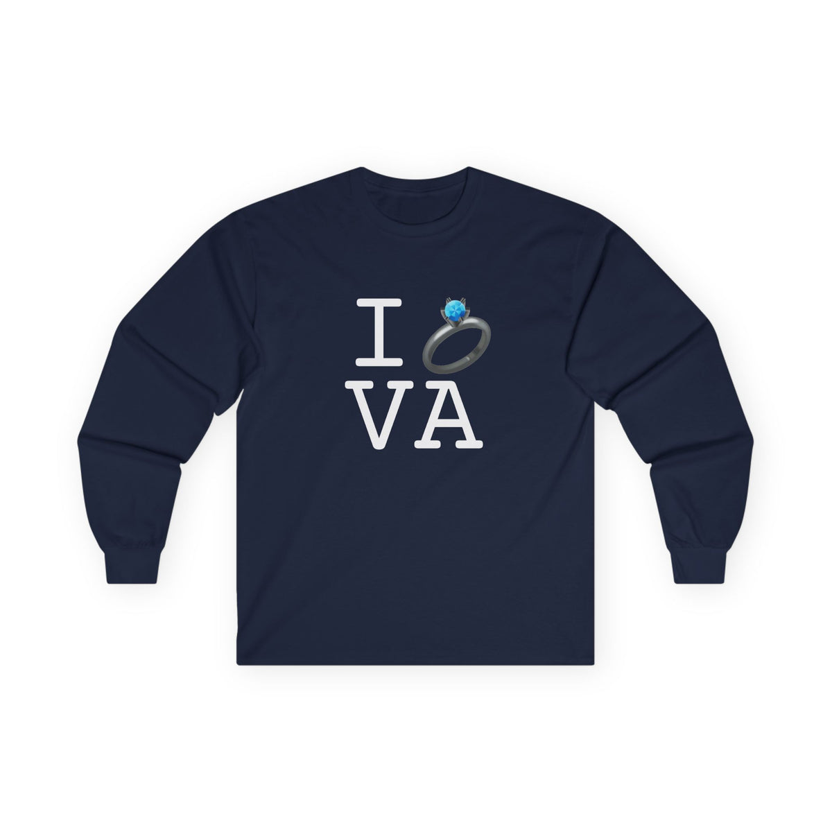 "I'm Married to (Diamond Ring) Virginia" Long Sleeve Shirt