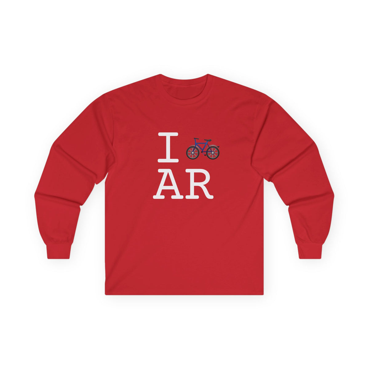 "I Bicycle Arkansas" Long Sleeve Shirt