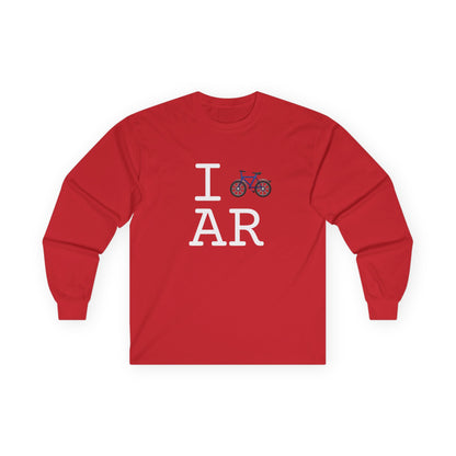 "I Bicycle Arkansas" Long Sleeve Shirt