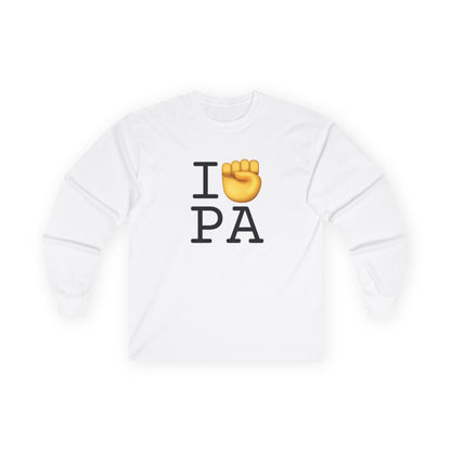 "I Raise my Fist with Pennsylvania" Long Sleeve Shirt
