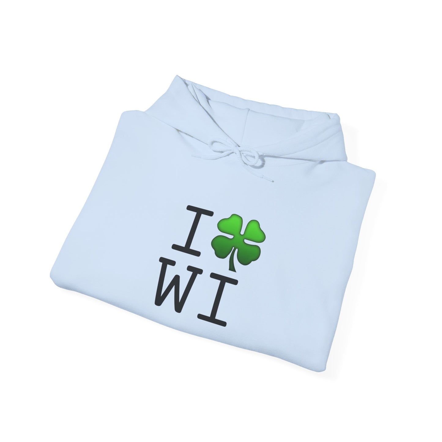 "I'm Lucky (Clover) in Wisconsin" Hoodie