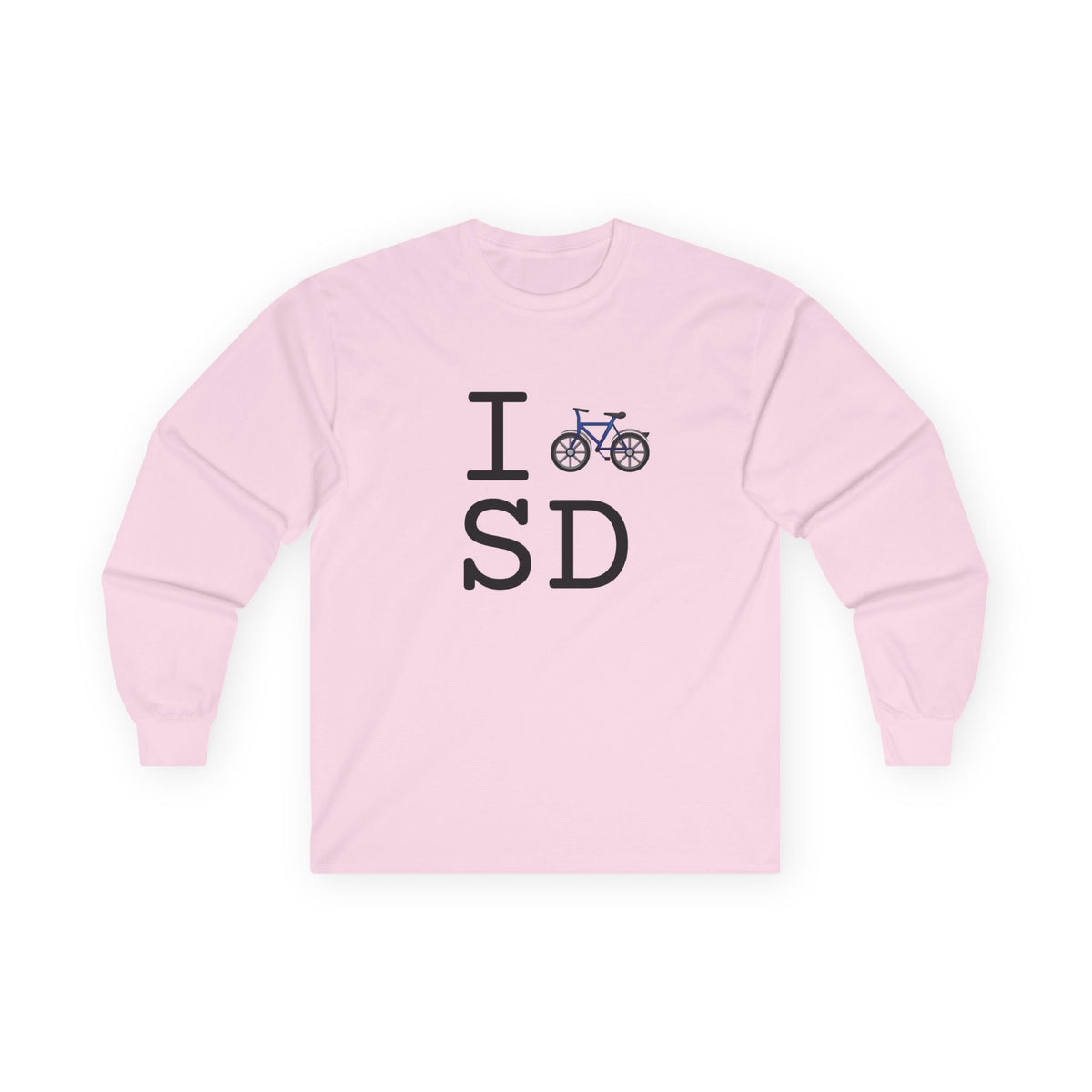 "I Bicycle South Dakota" Long Sleeve Shirt