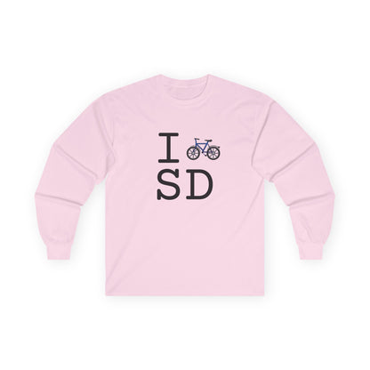 "I Bicycle South Dakota" Long Sleeve Shirt