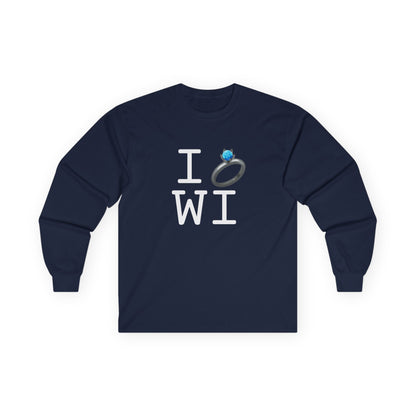"I'm Married to (Diamond Ring) Wisconsin" Long Sleeve Shirt