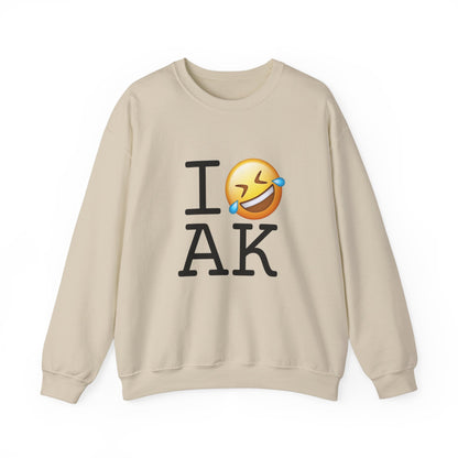 "I Laugh Hard (LMFAO) at Alaska" Sweatshirt