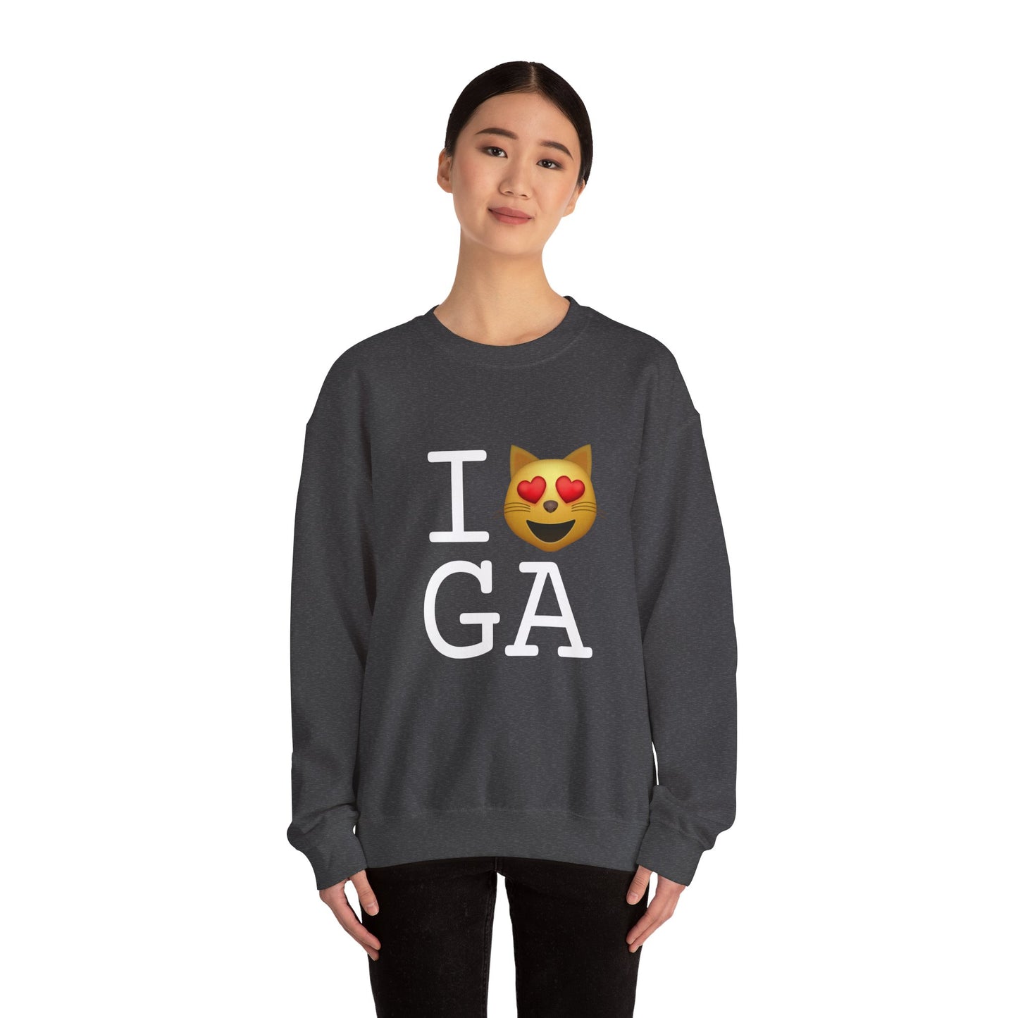 "I'm a Cat that Loves Georgia" Sweatshirt