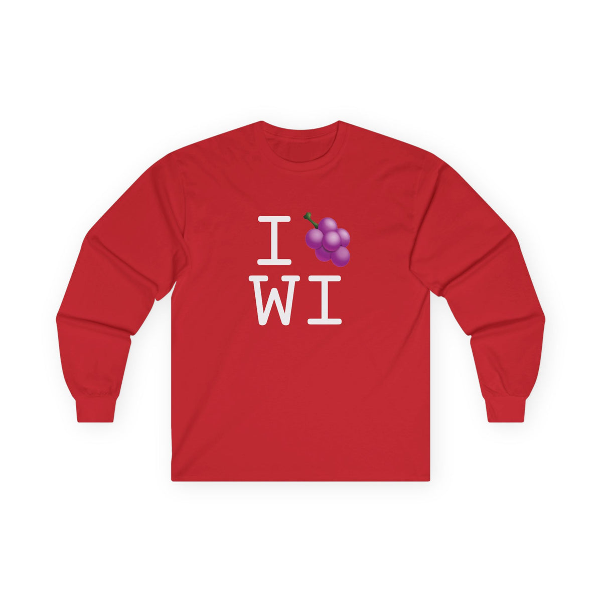 "I Grape Wisconsin" Long Sleeve Shirt
