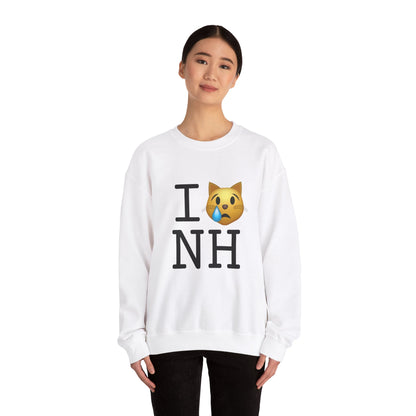 "I'm a Crying Cat about New Hampshire" Sweatshirt