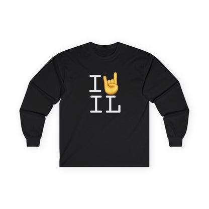 "I Rock On with Illinois" Long Sleeve Shirt