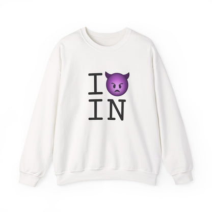 "I'm an Angry Devil about Indiana" Sweatshirt