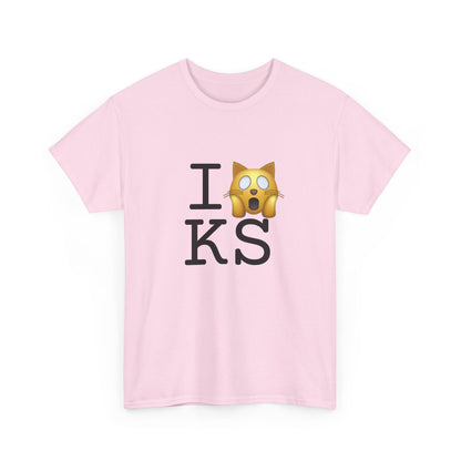 "I'm a Scaredy Cat about Kansas" Tee