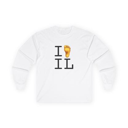 "I Foot Illinois" Long Sleeve Shirt