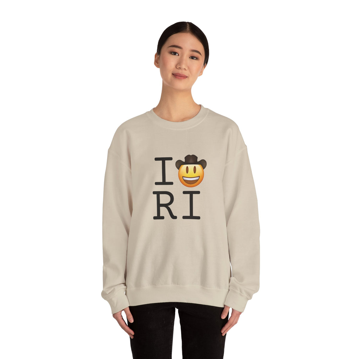 "I'm a Cowboy or Cowgirl in Rhode Island" Sweatshirt