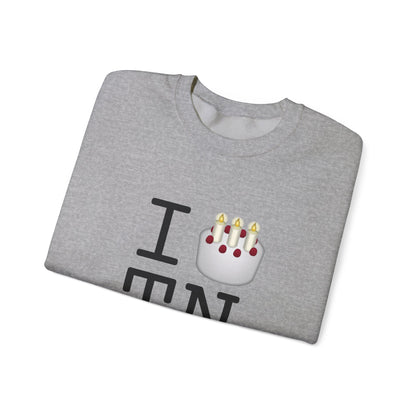 "I Birthday Cake Tennessee" Sweatshirt
