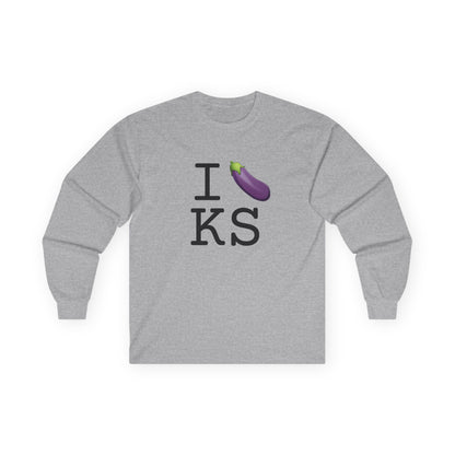 "I Eggplant Kansas" Long Sleeve Shirt