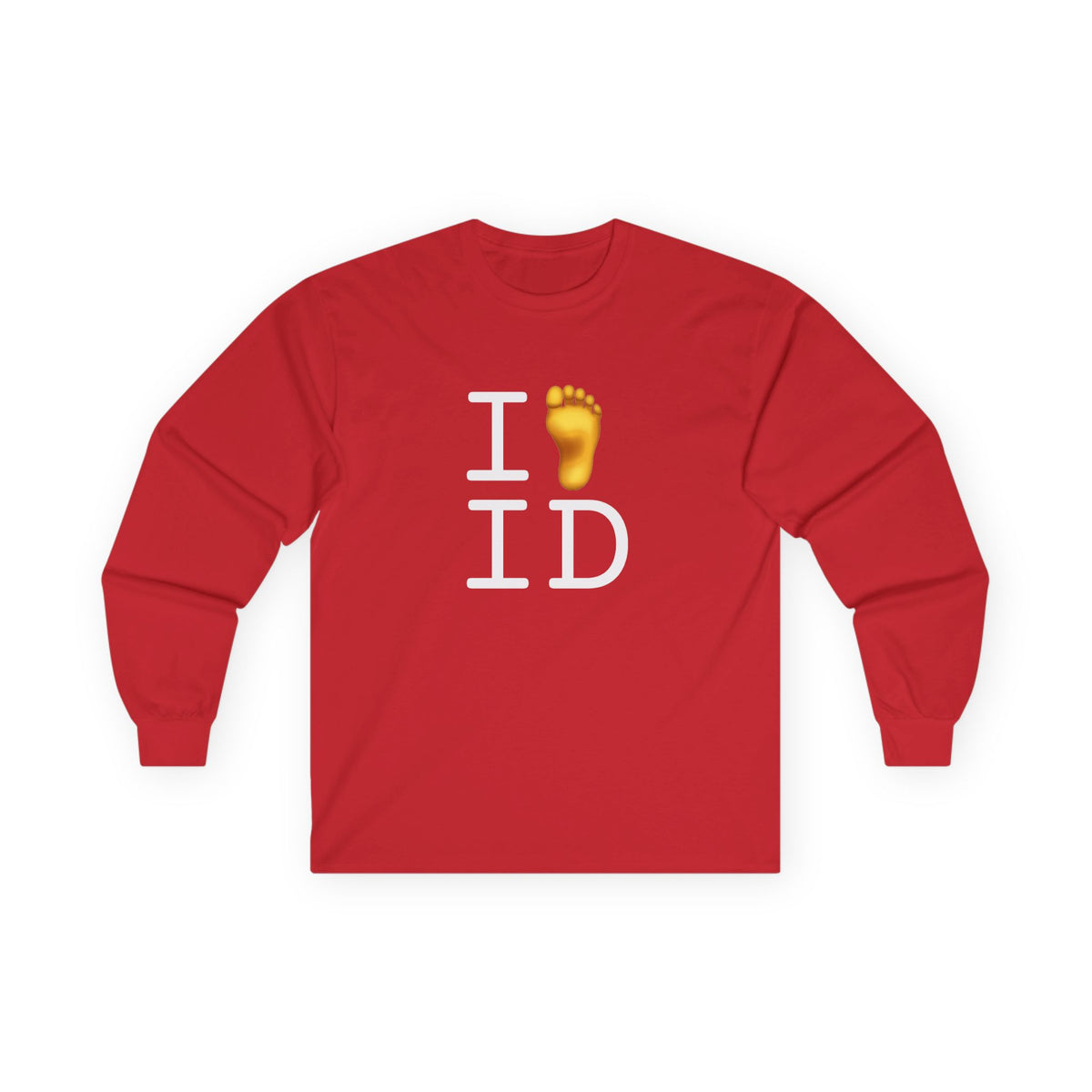 "I Foot Idaho" Long Sleeve Shirt