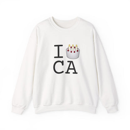 "I Birthday Cake California" Sweatshirt