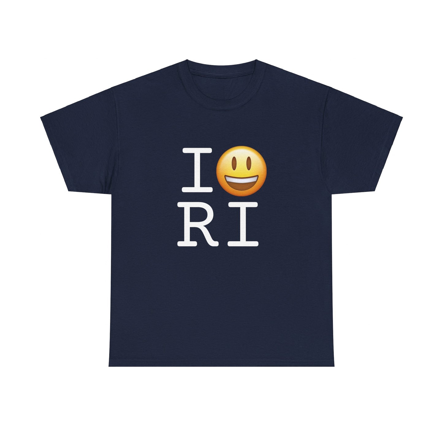 "I'm Happy about Rhode Island" Tee