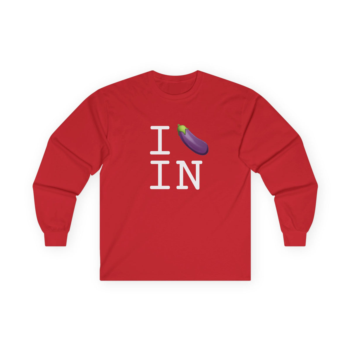 "I Eggplant Indiana" Long Sleeve Shirt