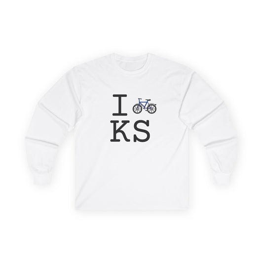 "I Bicycle Kansas" Long Sleeve Shirt