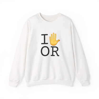 "I Stop (Raised Hand) Oregon" Sweatshirt