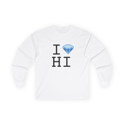 "I Diamond Hawaii" Long Sleeve Shirt