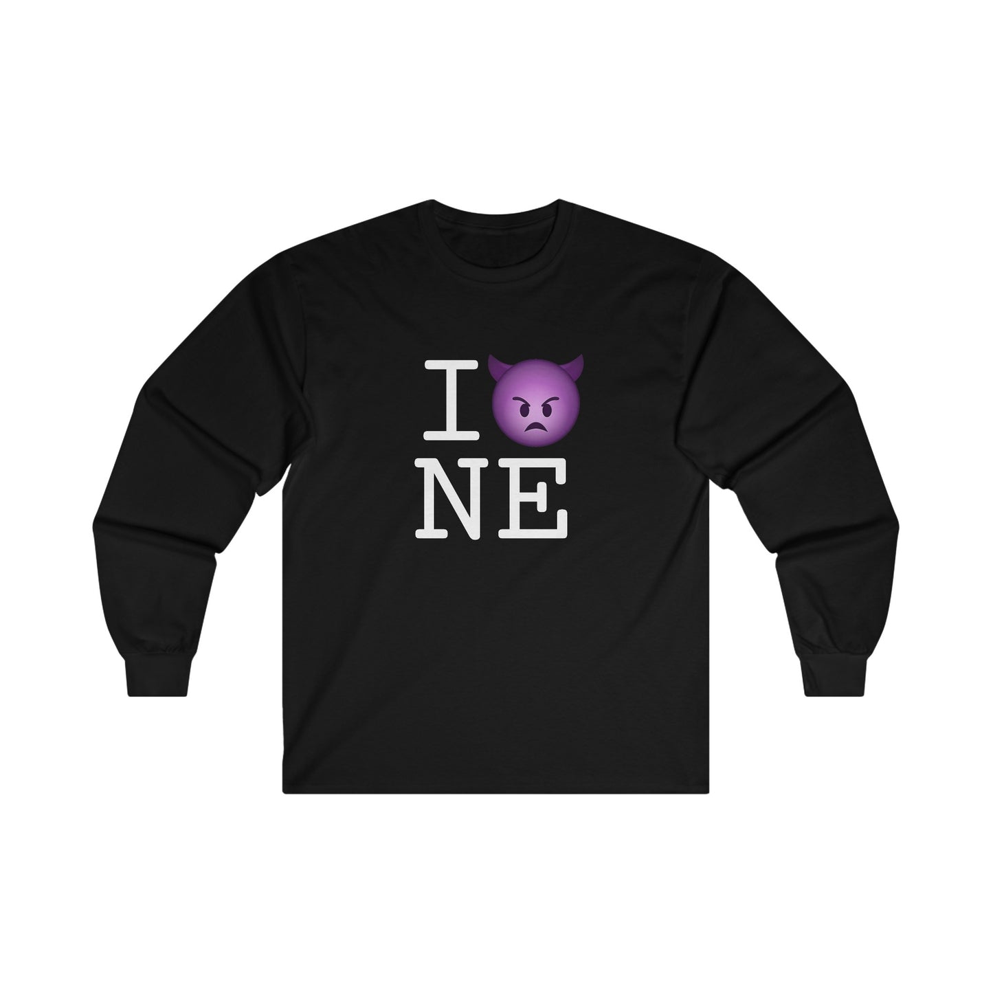 "I'm an Angry Devil about Nebraska" Long Sleeve Shirt